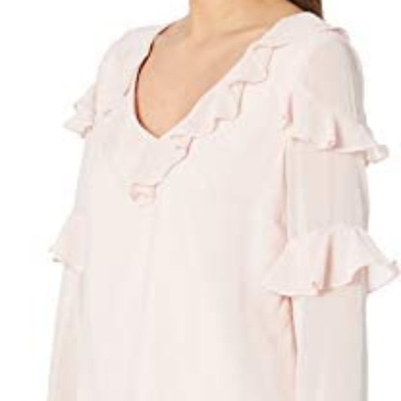 Bebe Ruffle Blouse - Size Large - Picture 5 of 6